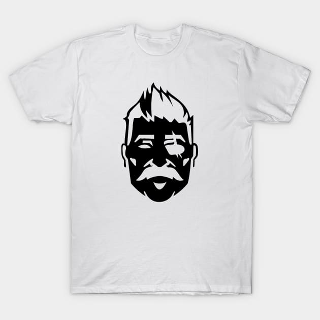 Fuse Icon Black T-Shirt by Paul Draw